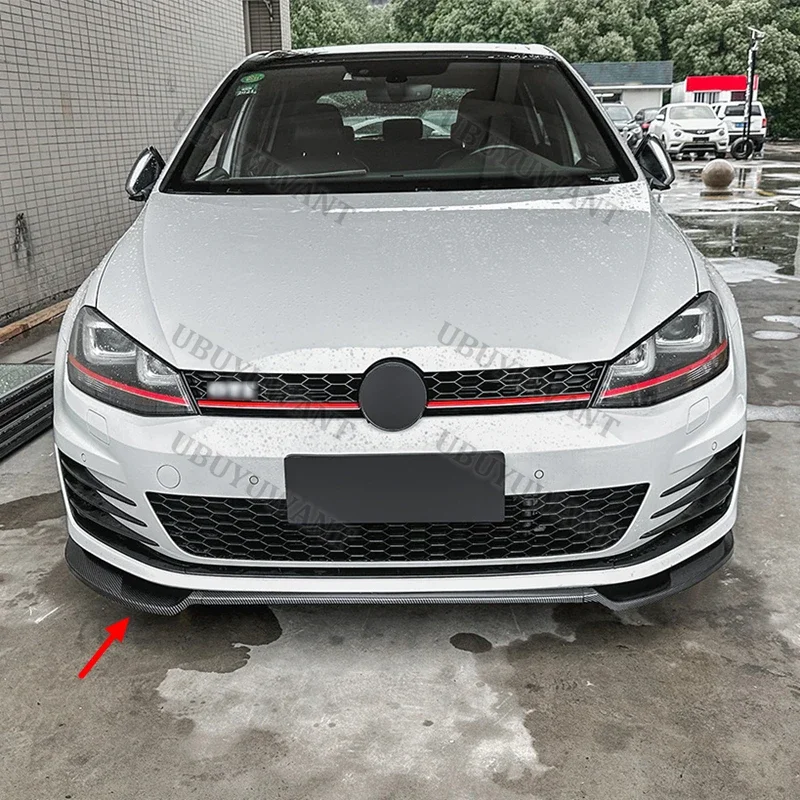 Für VW Golf 7 MK7 GTI R Rline Frontstoßstangenlippe Maßgefertigte Teile Frontspoiler Splitter Schutz Karosserie-Kits