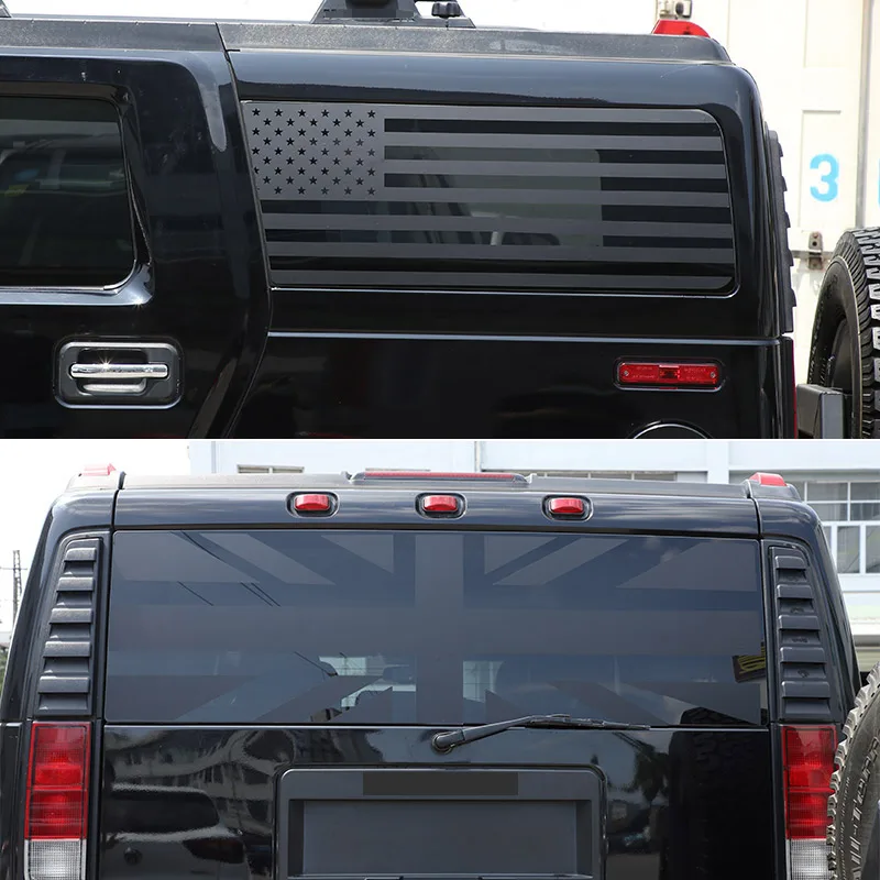 For Hummer H2 H3 2003-2009 Car Rear Side Window Windshield Pattern Decorative Sticker Car Decal Sticker Car Accessories