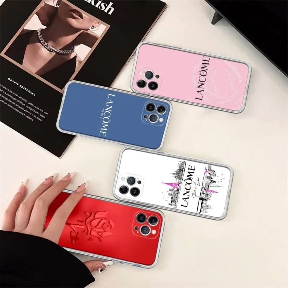 

Fashion Pattern L-L-LancomeS Phone Case For IPhone 17 16 15 14 13 12 11 Pro Max Plus Soft Cover Personalized DIY
