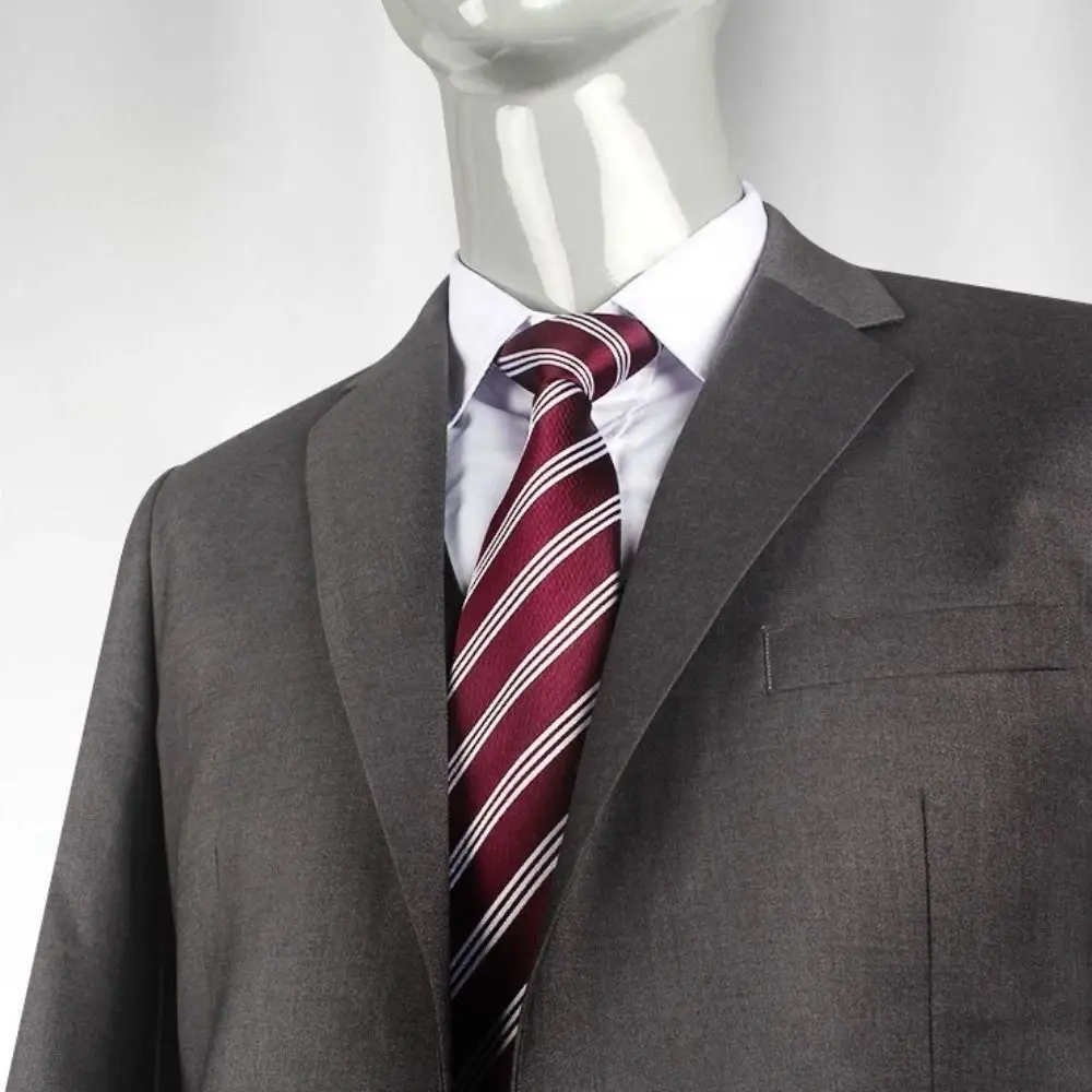 Necktie Polka Dot Lazy Men Necktie Solid Color Striped Adjustable Cravat Adjustable Slim Fit Zipper Necktie Wholesale