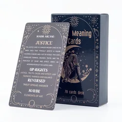 Meaning Tarot Cards Fortune Telling Divination Cards English Version 78 Card Deck Beginner Learning Deck for Board Playing Games