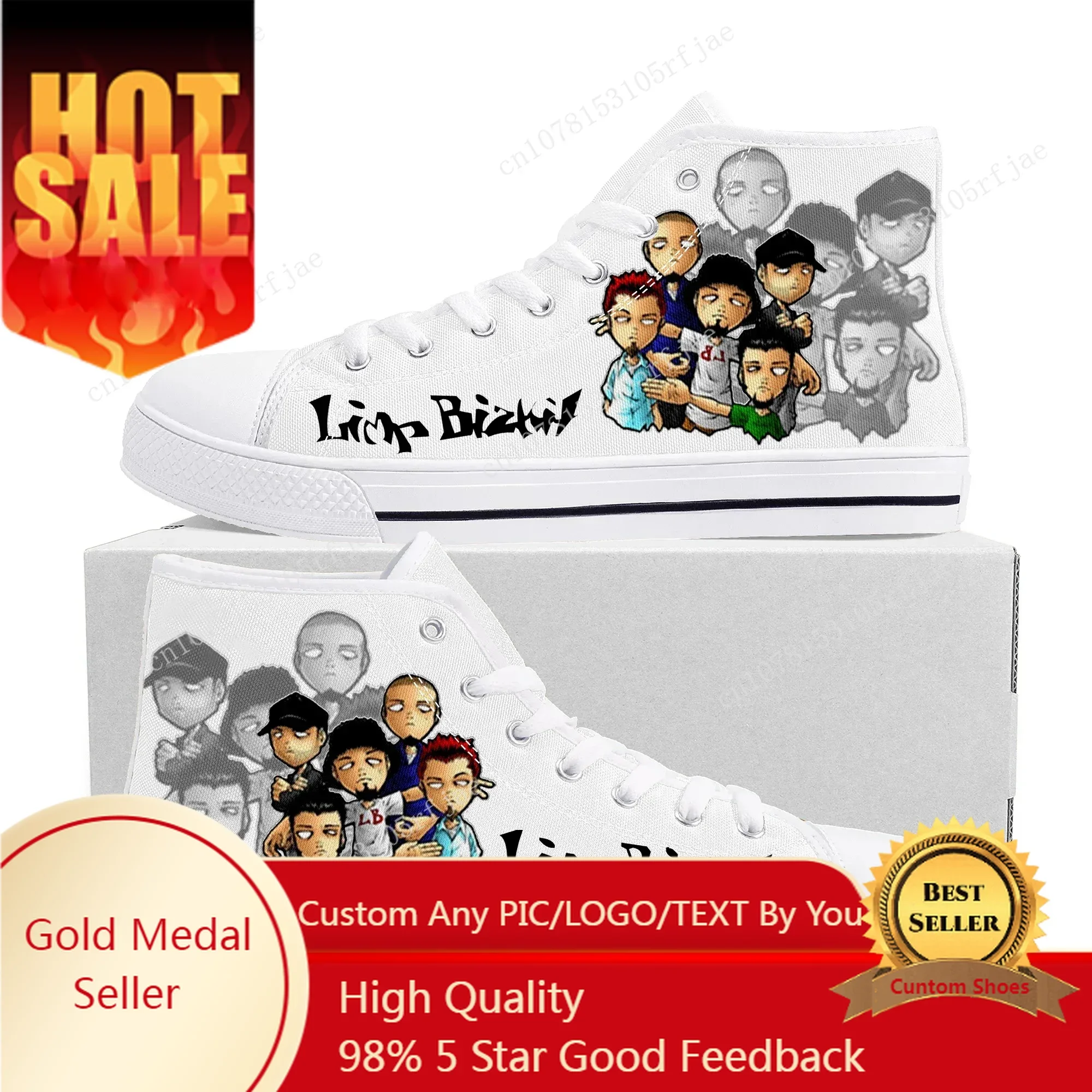 

Limp Bizkit Rock Band High Top High Quality Sneakers Mens Womens Teenager Canvas Sneaker Casual Couple Shoes Custom Made Shoe
