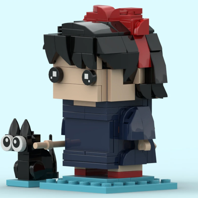 293 peças moc kiki, tombo e jiji estúdio galliers brickheadz blocos de construção presente de natal inspiram construção de criatividade ilimitada