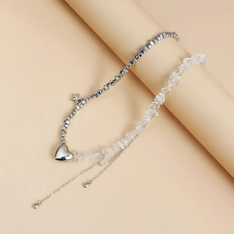 91AF Модное ожерелье для сердечного подвеска