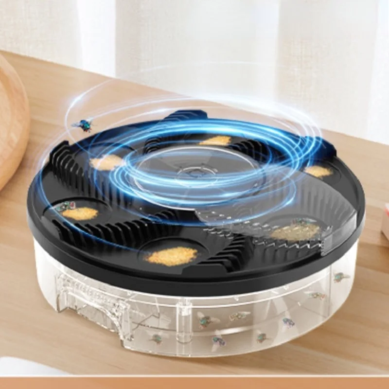 Electric Fly Trap Pest Control Catcher Automatic Rotating Home Pest Catcher Reusable Indoor Outdoor Kitchen Garden Fly Killer