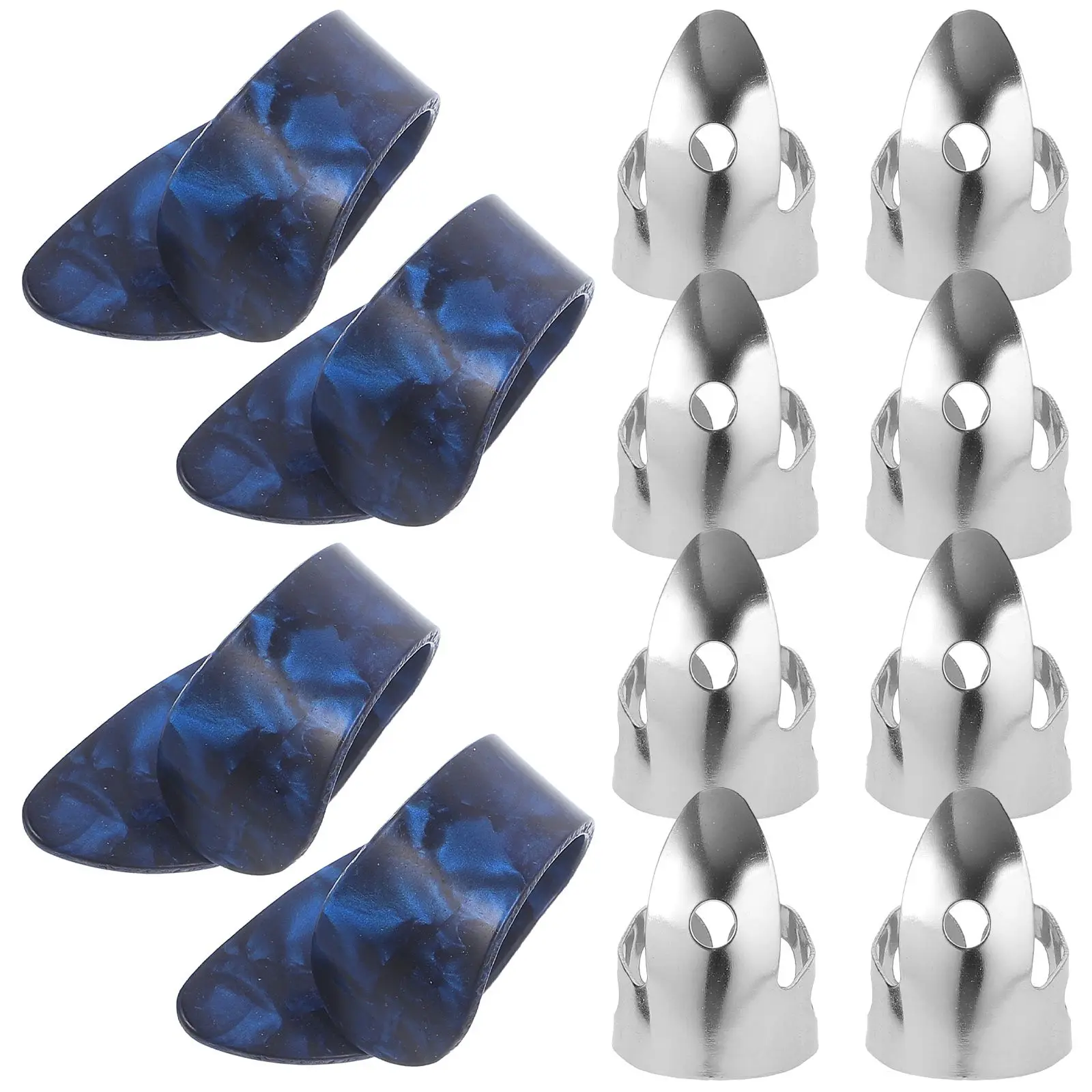 

12 Pcs Guitar Pick Thumb Picks Thick Musical Instrument Acoustic Metal Ukulele for Electric