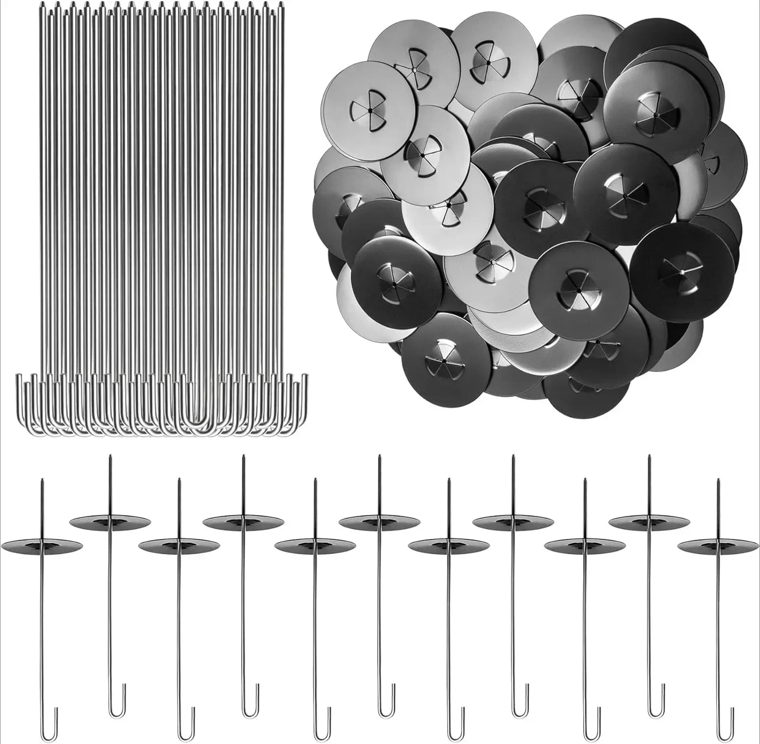 

100 комплектов зажимов для защиты от животных из нержавеющей стали для крепления оцинкованной сварной проволочной сетки к солнечных панелях