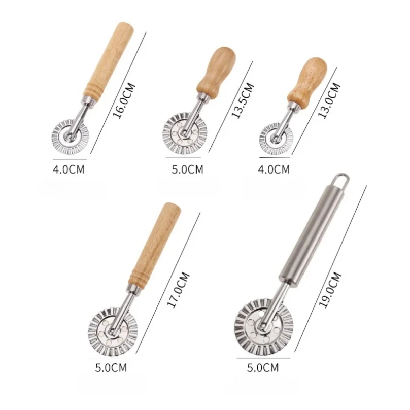 Stainless Dumpling Embossing Side-Embossed Biscuit Mold Hand-Cutting Machine For Baking Pastry Decoration Rolling Wheel Tools 6