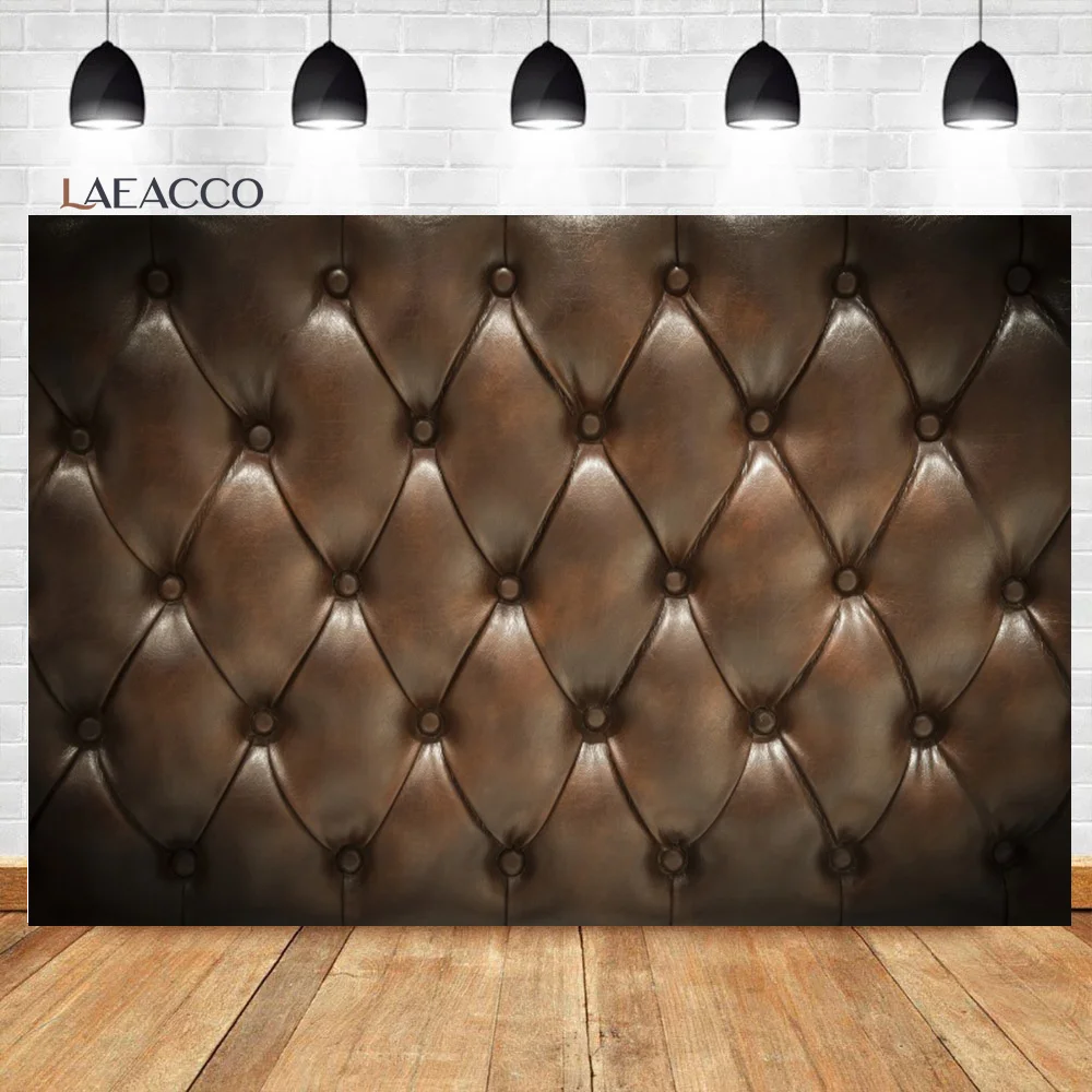 Laeacco Vinyl Photography Backdrops Leather Headboard Bedroom Decor Birthday Party Backgrounds Photophone For Photo Studio Props