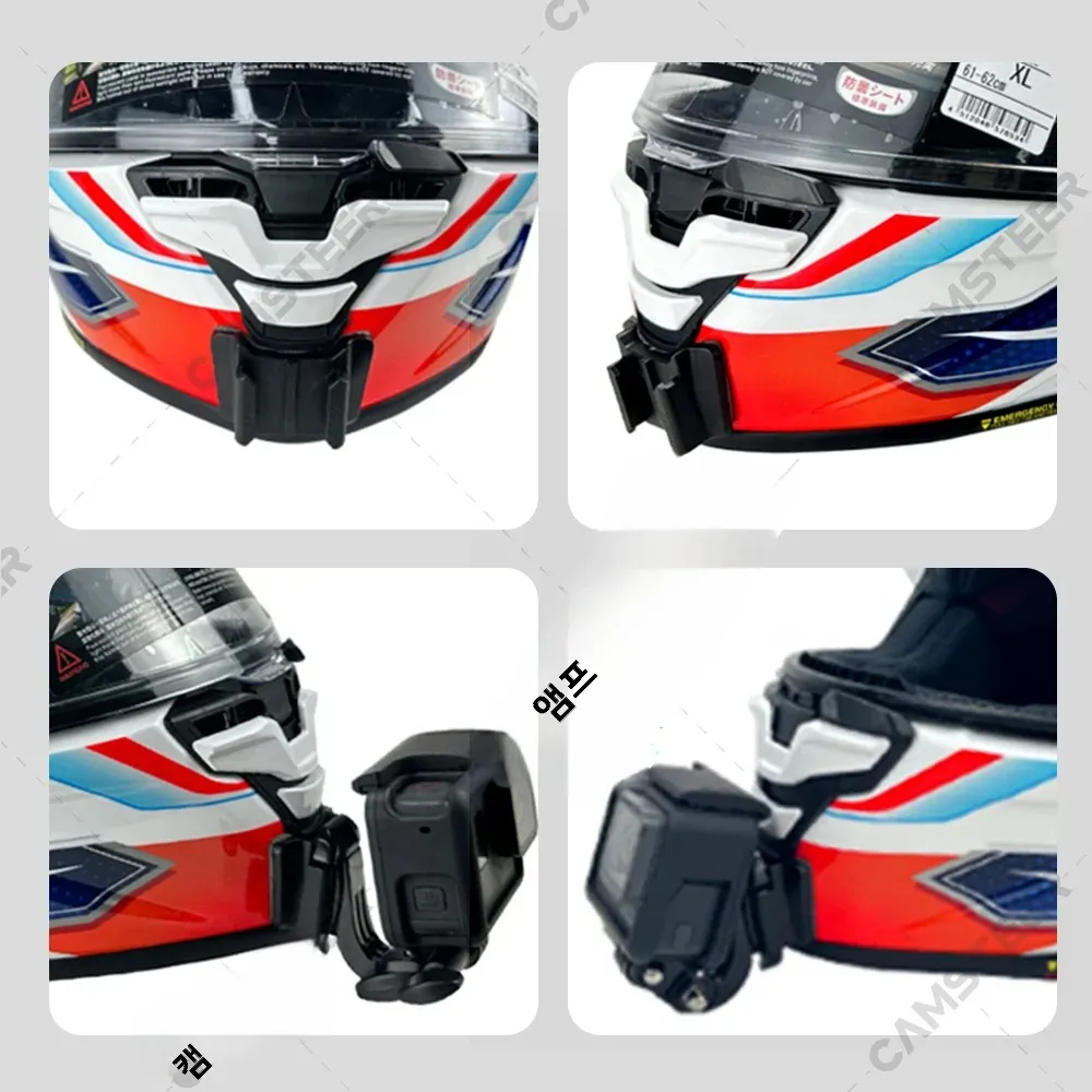 for SHOEI X15/ X-xpr / X-SPR Customized Motorcycle Helmet Chin Mount fits GoPro12 11 10 Insta360 X4 Ace Pro DJI Action 6 Camera