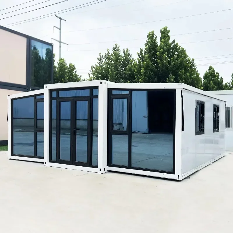 Tiny House Home Modern Prefab House Light Steel Ready Made 20/40ft Expandable Container House for Home Use with 2 3 Room