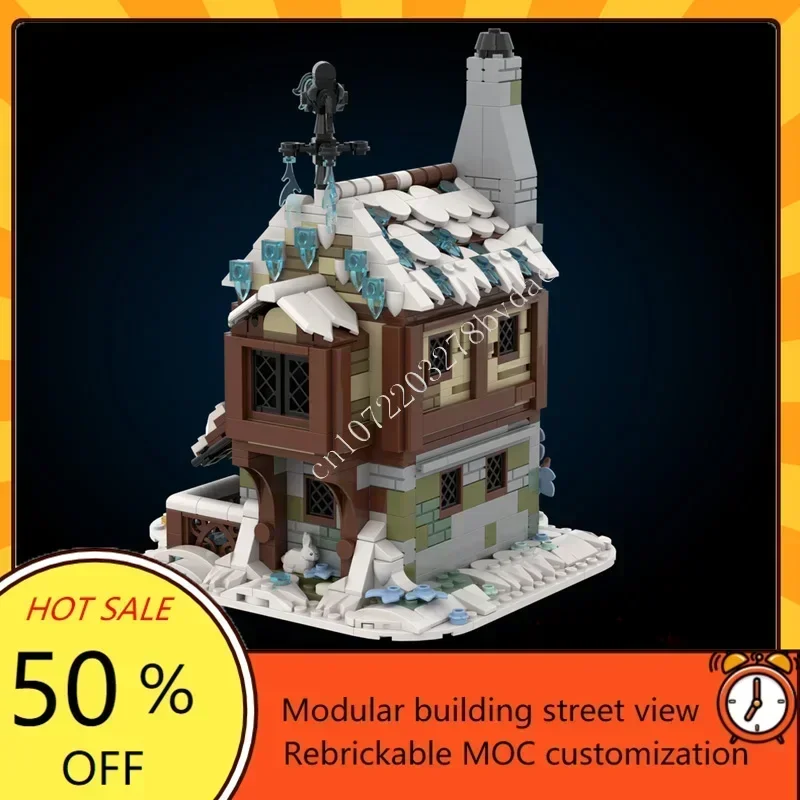 928 قطعة كوخ ثلجي مريح وحدات MOC لغز مخصص عرض الشارع الإبداعي العمارة لتقوم بها بنفسك تجميع نموذج تعليمي هدية #3