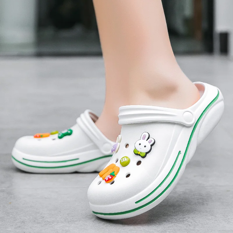 Clogs Shoes for Girls 8-14 years old Summer Original Designer Platform Slippers Women Beach Casual Sandals 2023 lovely Princess