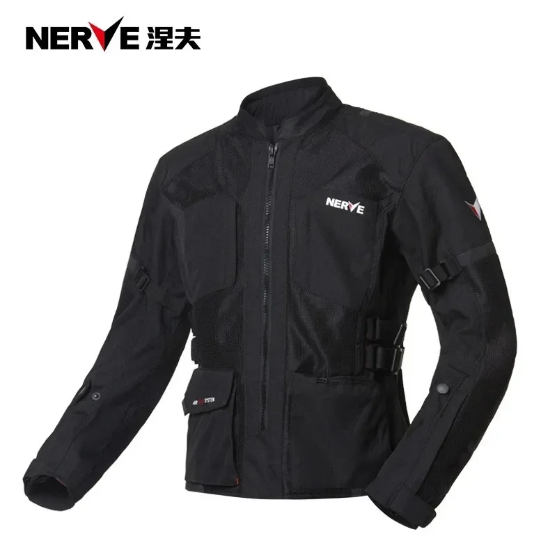 

NERVE Motorcycle Jacket Summer Mesh Breathable Motorcycle Wear Racing Rally Jacket Men and Women Anti Fall Measures Jacket