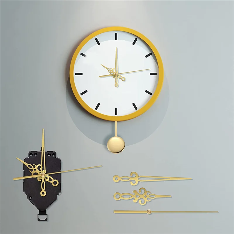 Wall Silent Pendulum Quartz Clock Movement, Pendulum Clock Mechanism Parts Motor Replacement DIY Repair Parts HOT