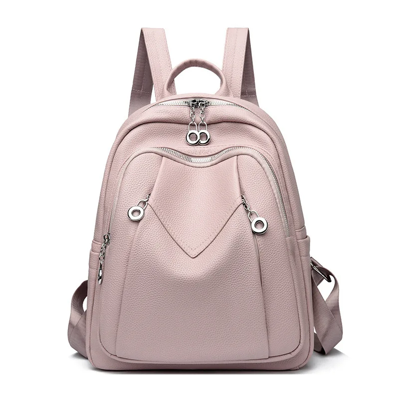 PU Leather Backpack Purse for Women: Anti Theft Convertible Soft Backpacks - Elegant Womens Travel Backpack