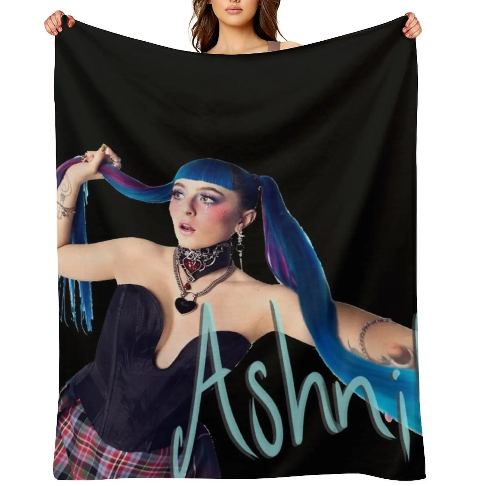 

Ashnikko Demidevil Throw Blanket Flannel christmas gifts Plush Blankets