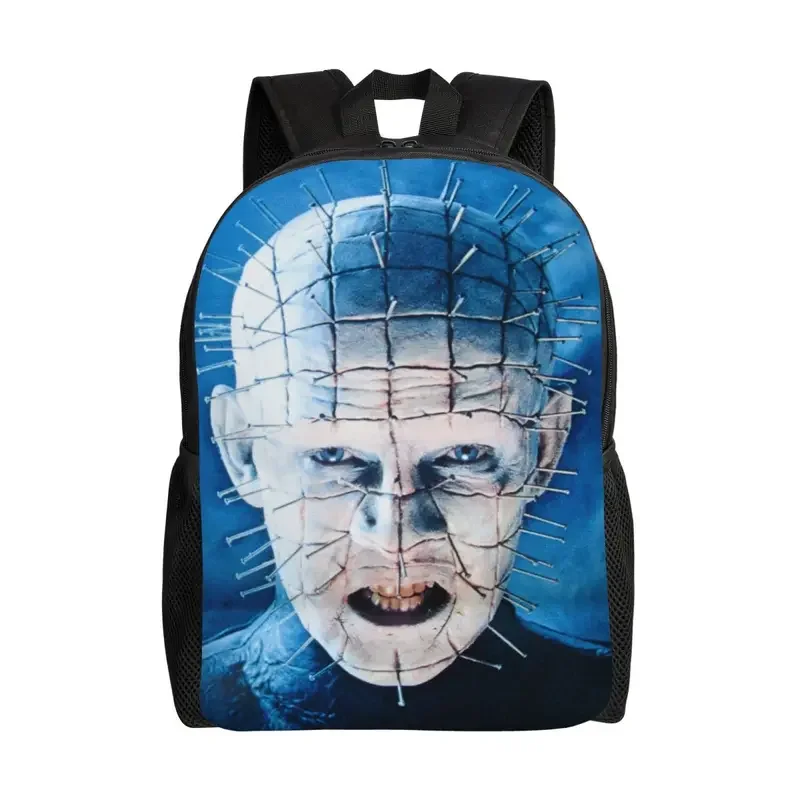 Mochilas Hellraiser con impresión 3D para ordenador portátil de 15 pulgadas, mochilas de viaje para escuela universitaria, película de terror Supernatural