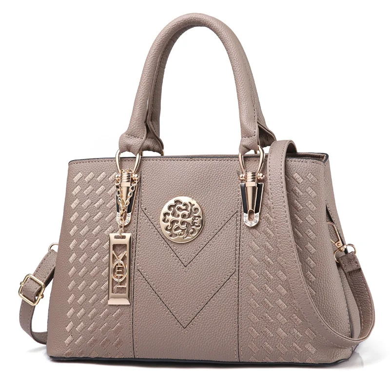 جديد العلامة التجارية الشهيرة مصمم حقائب النساء الفاخرة بولي Leather جلد السيدات حقائب اليد محفظة سعة كبيرة حقائب كتف أمي الموضة