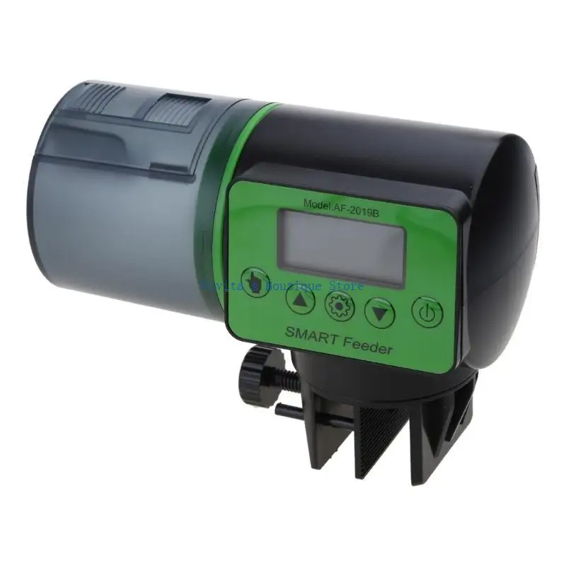 

Automatic Fish Feeder Rechargeable Battery Aquarium Dispenser 7oz Large Capacity for Vacation Weekend Holiday M76D