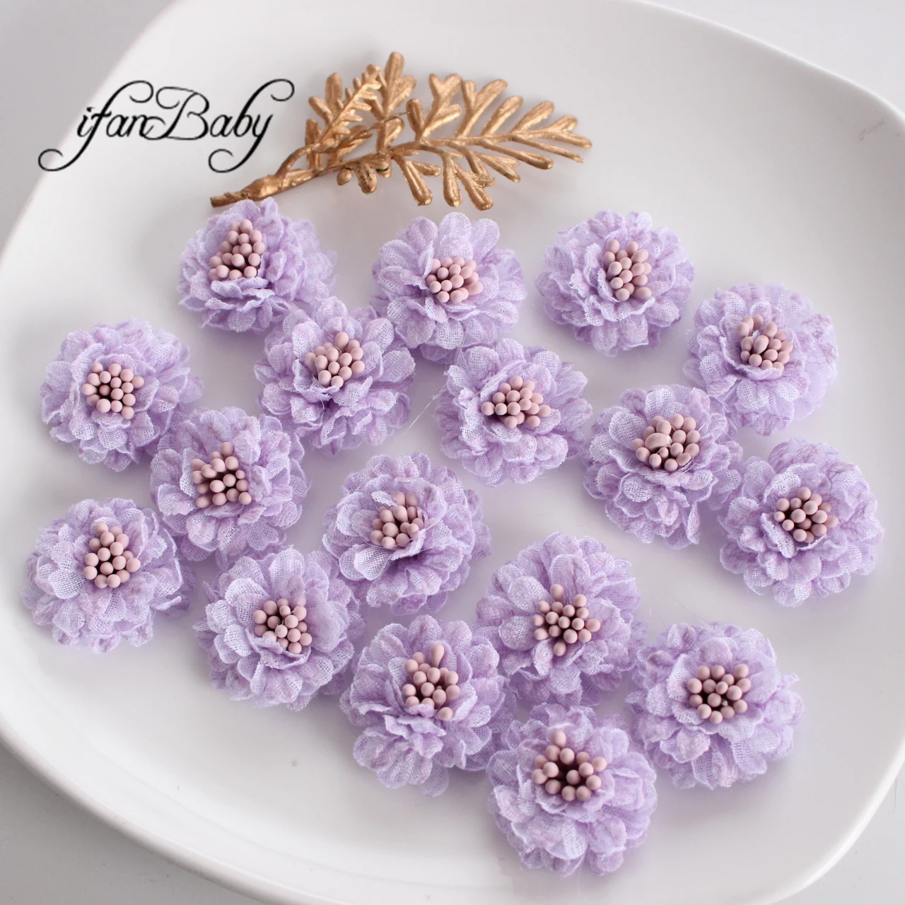 3cm LACE  Korean Daisy DIY Handmade Flower Hair Accessories Floral Fabric Flowers