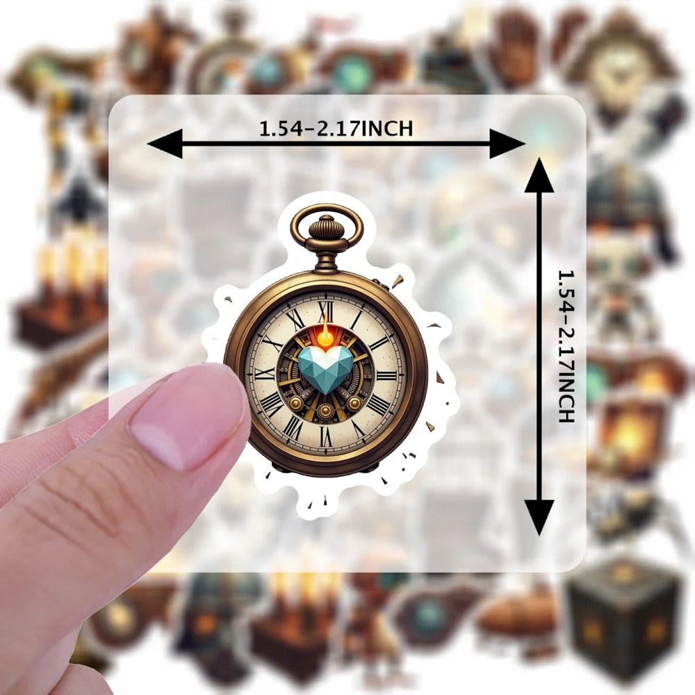 35 قطعة-100 قطعة ملصقات ميكانيكية مزخرفة Steampunk ملصقات الكتابة على الجدران الشارات لأجهزة الكمبيوتر المحمول دراجة نارية الأمتعة الهاتف حقيبة الثلاجة