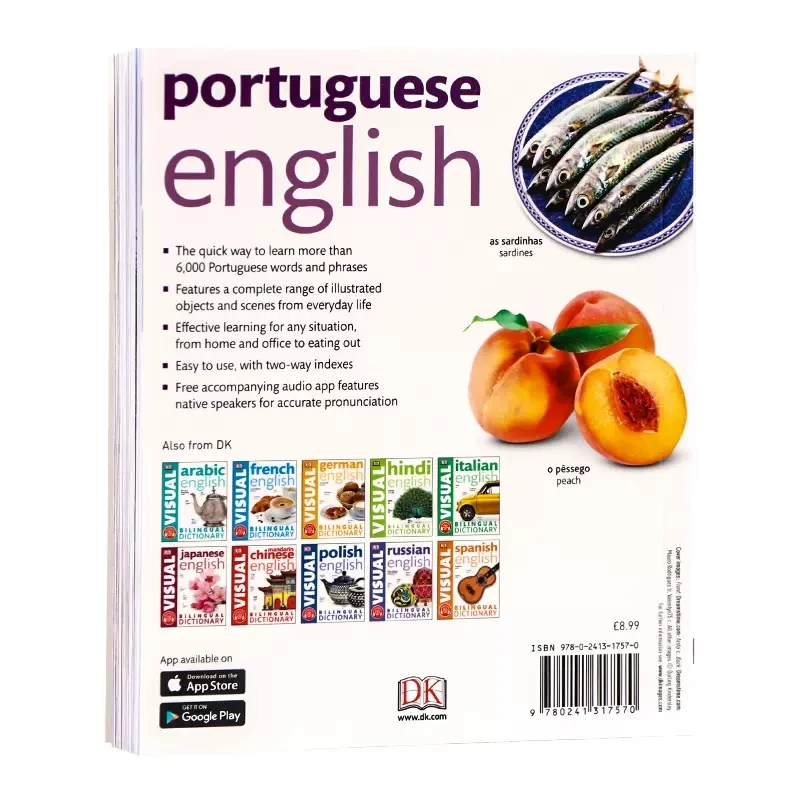 DK  Portuguese English Bilingual Visual Dictionary Bilingual Contrastive Graphical Dictionary Book