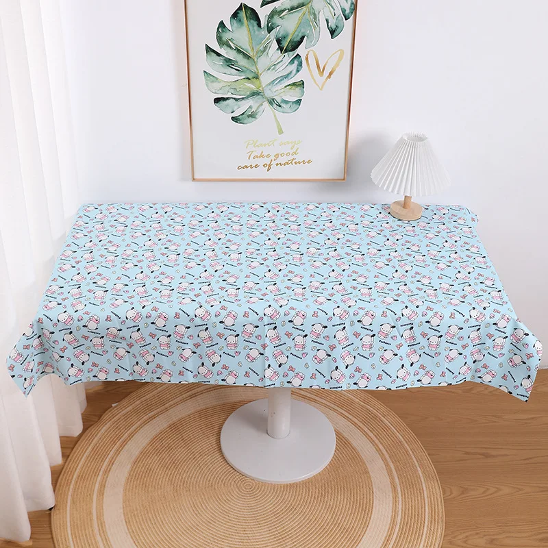 Miniso Sanrio Tablecloth Hello Kittys Accessories Cute Anime Wear-Resistant Waterproof Dustproof Tablecloth Toys for Girls Gift