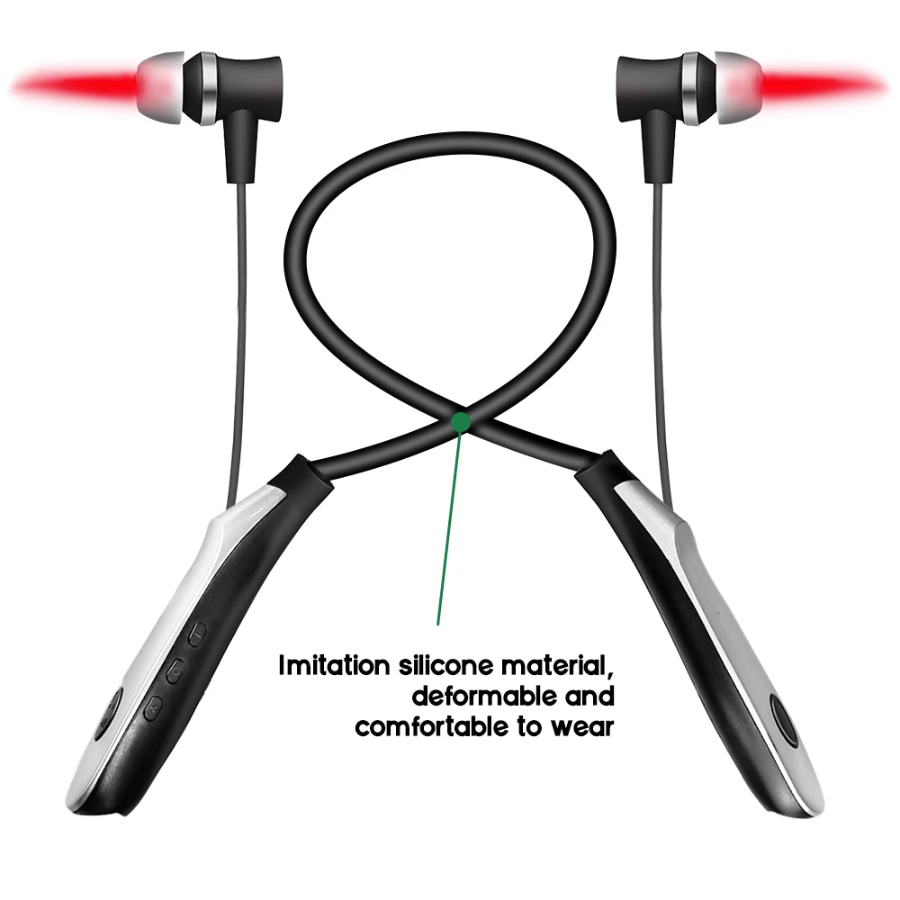 650nm Rechargeable Neck Mounted Nano Wave Laser Ear Canal Irradiation Device for Nasal Cavity Sharing to Alleviate Otitis Media