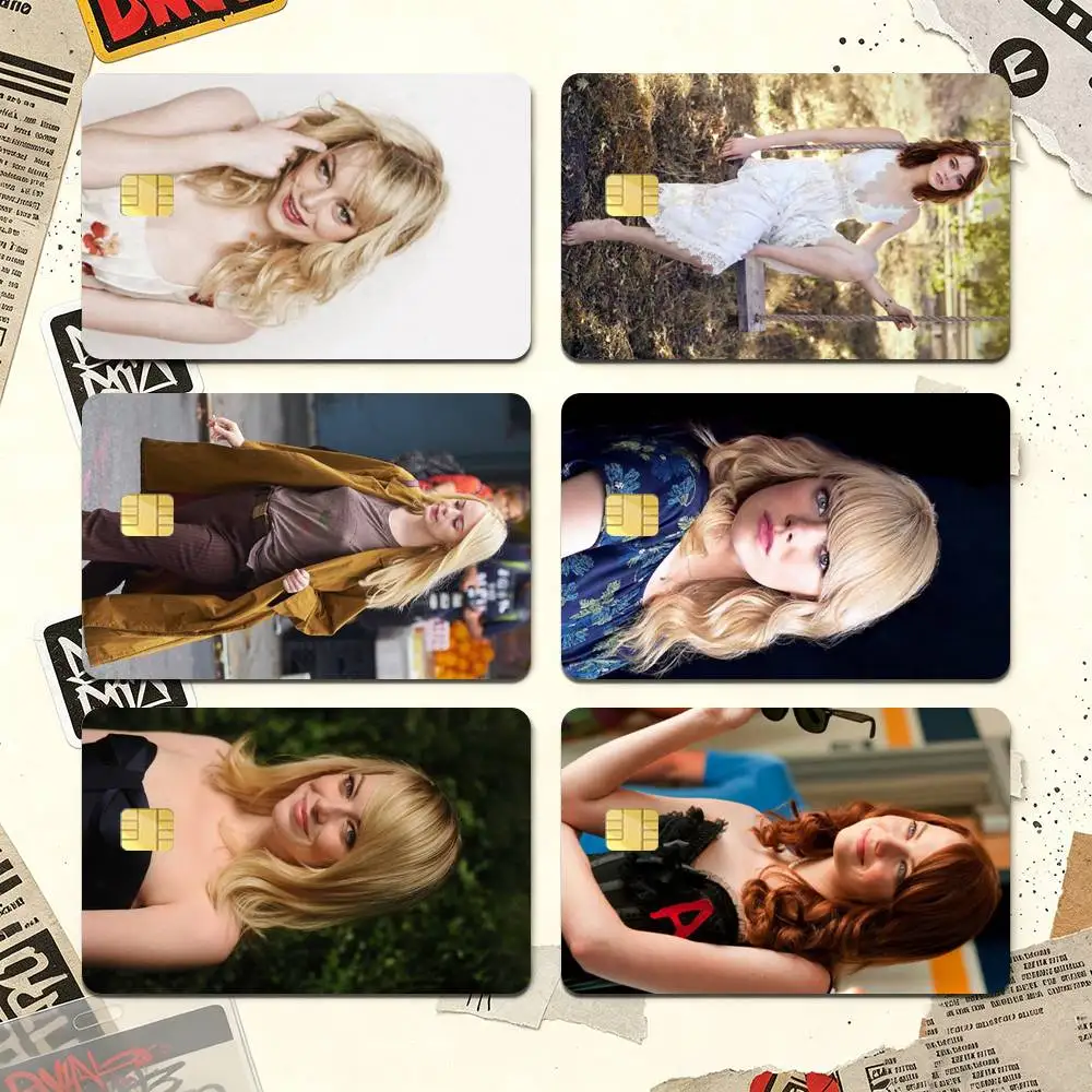 Emily Jean Stone Credit Card HD Stickers Premium matte film effectively prevents fingerprints and daily abrasion.