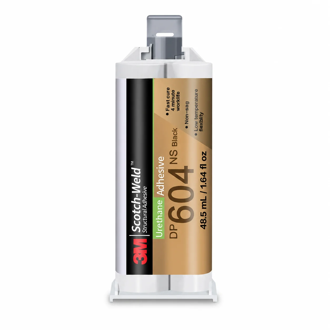 3M DP604NS Scotch-Weld Urethane Structural Adhesive Black Fast Curing Two-Component Non-Sag for Metal Plastic Rubber