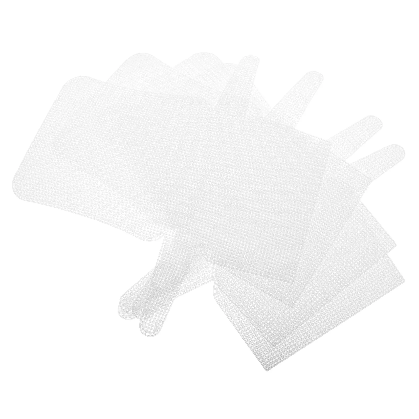 

4 шт. пластиковые холщовые сетчатые листы легкая пластиковая сетка для вязания крючком пряжи для рукоделия материал сумки холст сетчатые листы