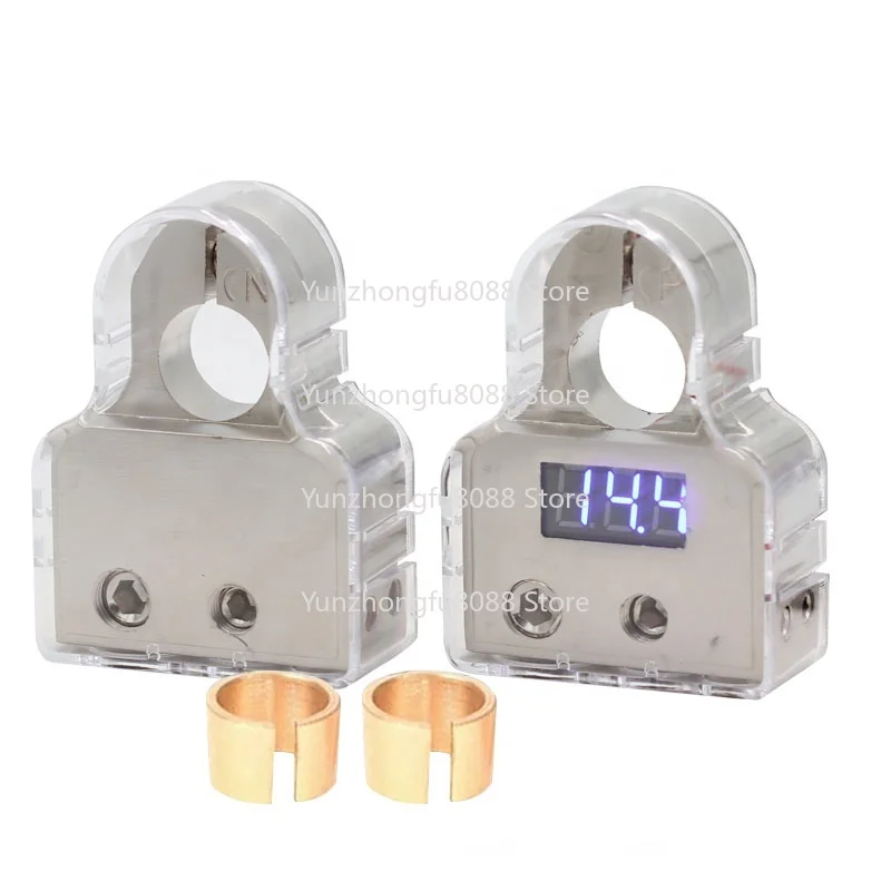 Car Car RV Marine Motorcycle Battery Terminal Connector with Voltmeter