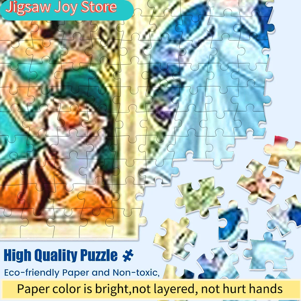 500/Disney  Paper Puzzle, DIY Puzzle, Adult Puzzle, Large Princess Art Puzzle, Exquisite Home Decor Puzzle, Leisure Entertainm