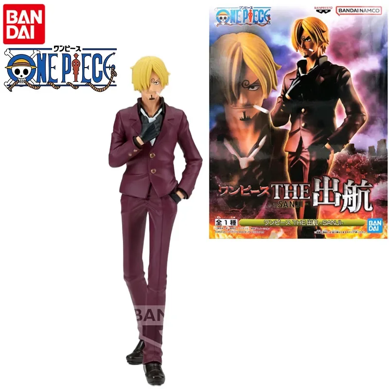 Bandai-Ensemble de figurines d'action Sanji Sail Anime, véritable 1 pièce, jouets pour garçons et filles, cadeau de Noël pour enfants, modèle à collectionner