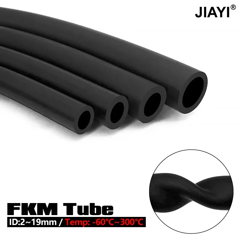 Fluorine Rubber Hose 3 Meters High Temperature and Corrosion Resistant Oil Hose Suitable for All Kinds of Cars ID 2mm/3/4/5/6mm