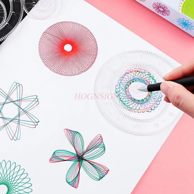 28pcs/set Versatile and versatile ruler magical set, hollowed out ruler painting tool, creative and multifunctional drawing