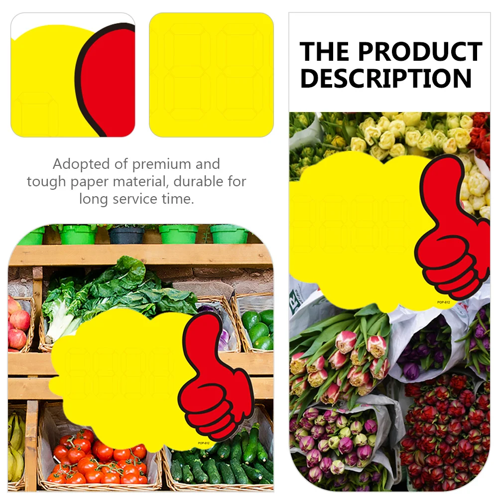 

20Pcs Burst Retail Sale Price Label Tags Eye-Catching Paper Signs for Garage Sales Fundraising Store Market Promotion