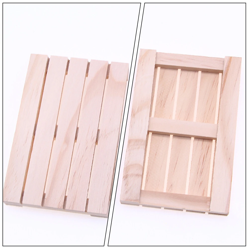 2 Pcs Coasters Compact Home Daily Coaster Daily Use Wooden Cup Pad Use Heat Insulation Protective Mat for Coffee Table Living