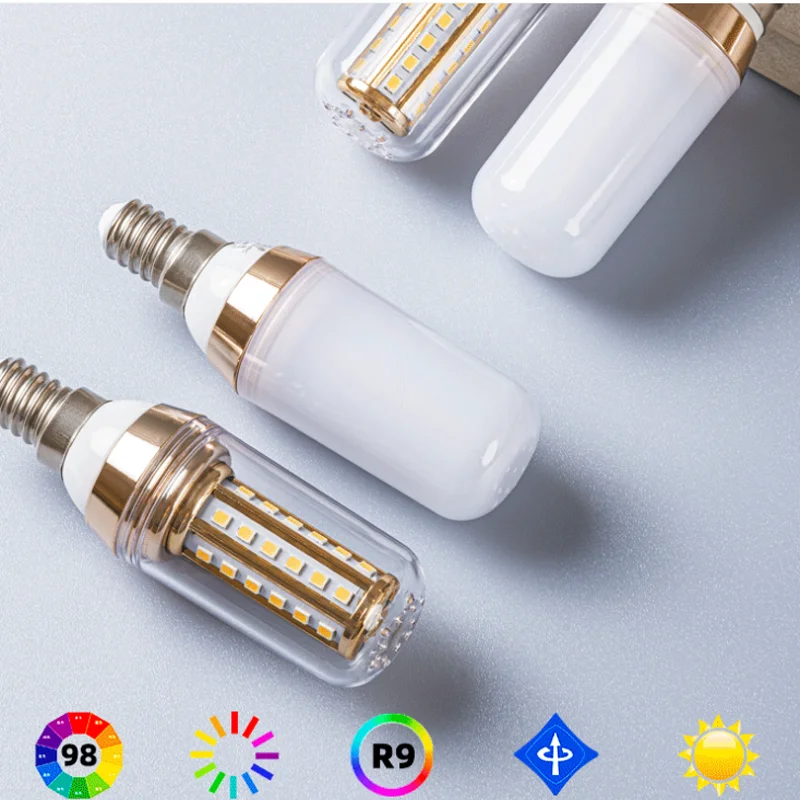 10pcs E27 E14 RA98 Full Spectrum Eye Protection LED Bulb Corn Light 3000k 4000k 5000k 5500k 6000k Reading Desk Work Chandelier