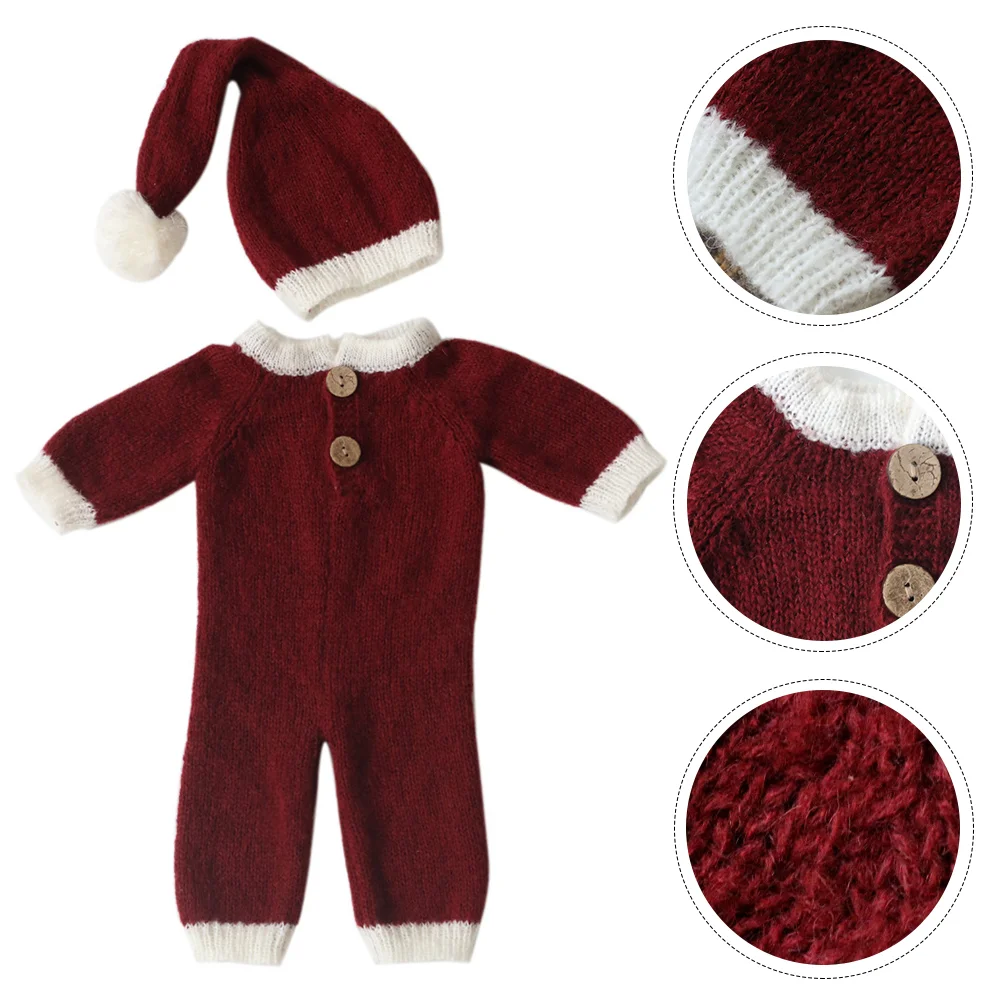 

Baby Xmas Clothes Photography Costume Prop Hat Skirt Christmas Suit Outfit