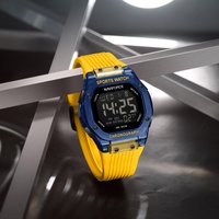 NAVIFORCE Men's Watch Silicone Strap LED Light Night Light DisplayMulti Functional  Screen Man Electronic Watches Sports Clocks