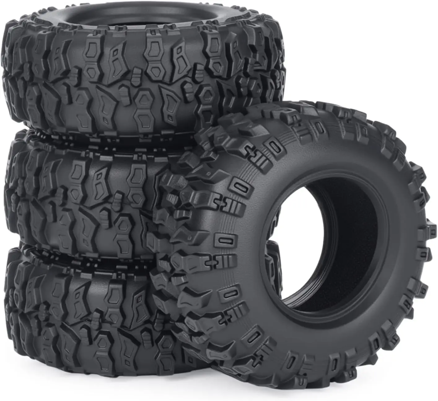 

0.7'' Wheel Tires Compatible with RC Axial SCX30 Ford Bronco AXI-2048 / Jeep Wrangler AXI-2261 Rock Crawler Upgrades Parts