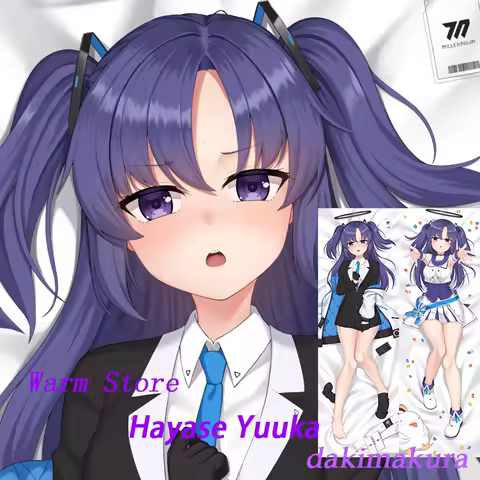 Dakimakura Anime Hayase Yuuka Blue Archive Double-sided Print Life-size Body Pillow