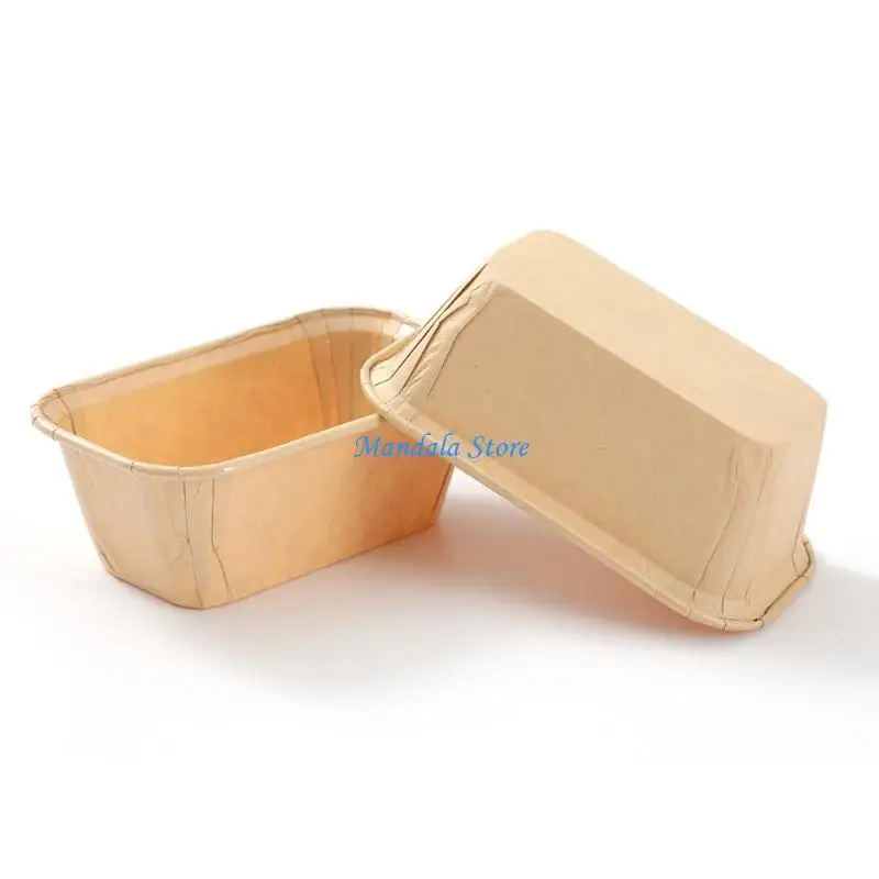 U2JC 50pc Commercial Grades Baking Cups Heat Resistant Paper Molds No Cleanups Required for Home Bakeries