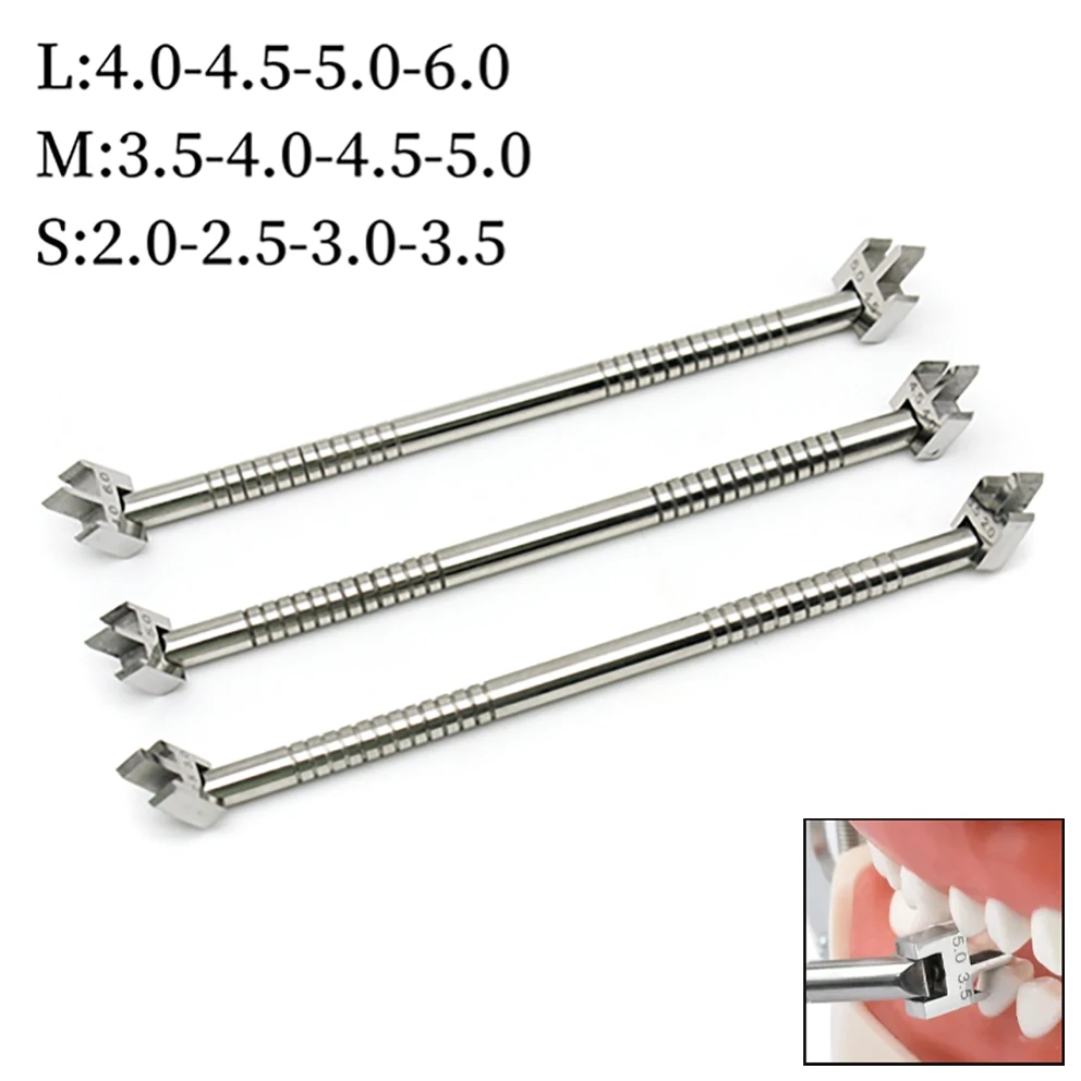 1pcs Adjustable Dental Bracket Gauge Orthodontic Bracket Positioner Stainless Steel Locator Teeth Positioning Dentistry Tools