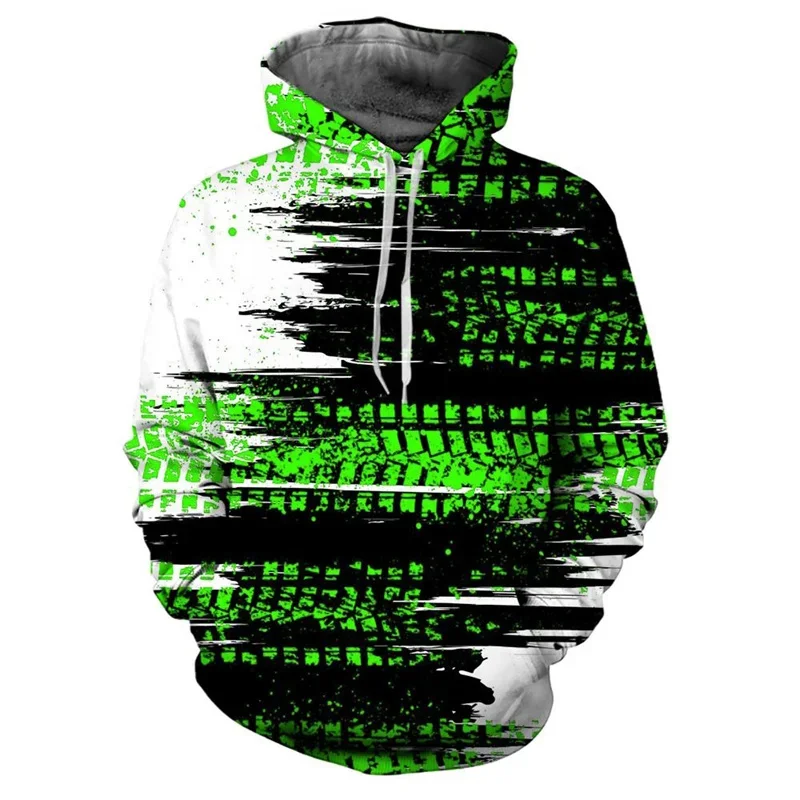 Hoodie Men\'s Sweatshirt Tie-Dye Print Drawstring Fall Winter Multicolor Large Pocket Hooded Sweatshirt Sportswear Loose
