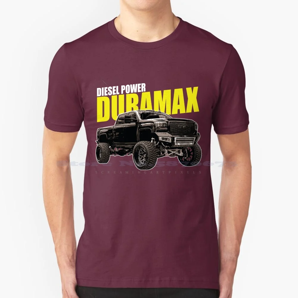 Duramax Power T Shirt 100% Cotton Tee Duramax Lifted Truck Powerstroke