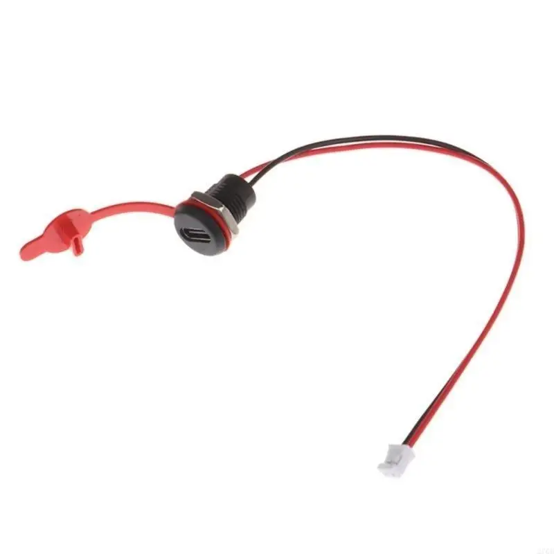 신뢰할 수있는 USB C 유형 C 2 핀 충전 소켓 수분을위한 확고한 스냅 잠금 패널이있는 환경 쉬운 설치