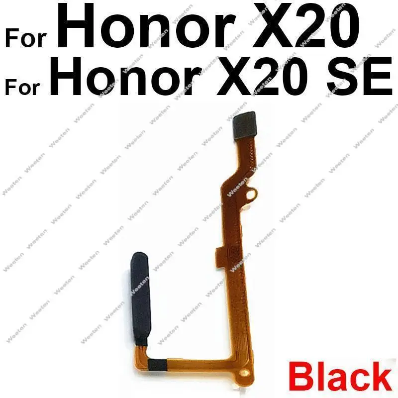 For Huawei Honor X20 X20Se X30 X30i X30 Max Power Fingerprint Sensor Touch Home Key FingerPrint Sensor Flex Ribbon Parts